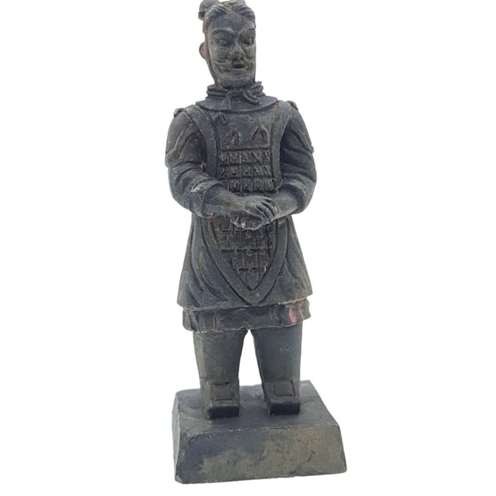 Statuette guerrier chinois Qin 5 L, hauteur 14 cm, décoration aquarium - Image 4
