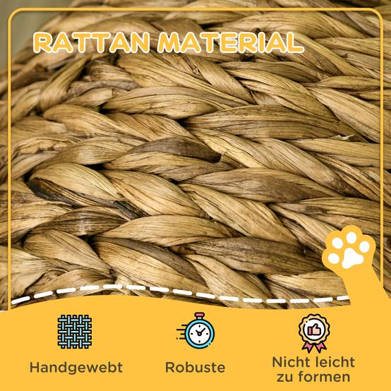 Panier pour chat jacinthe d'eau marron 40 x 37 x 51 cm - PANGIVO - Image 7