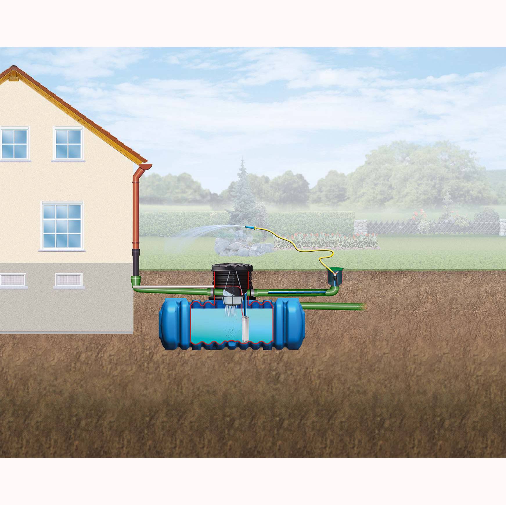 Graf - Cuve de stockage d'eau 1500l enterrée confort flat - Imagen 3