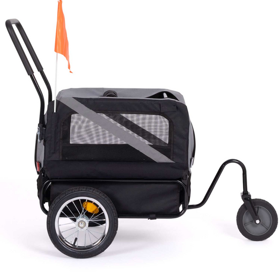 Remorque à vélo pour chien TILLY avec réflecteurs 128 x 52 x 102 cm pour animaux de compagnie - Image 3