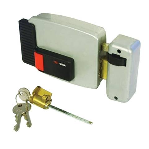Serrure électrique horizontal à cylindre cisa 12V AXE 60mm CYL 50mm Gauche NORMBAU - 3005306000 - Imagen 1