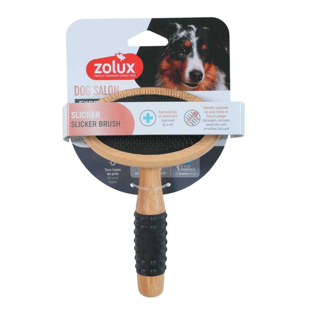 Zolux - Cepillo Slicker 17 cm para perro - Imagen 2
