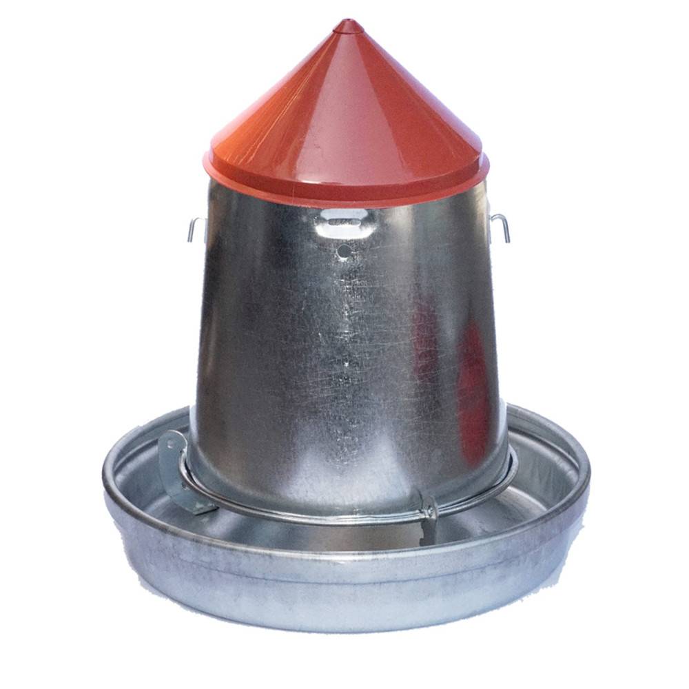 Vadigran - Vadigran - Silo d'alimentation galvanisé contenance 9 litres ø 33 cm pour volailles - Imagen 1