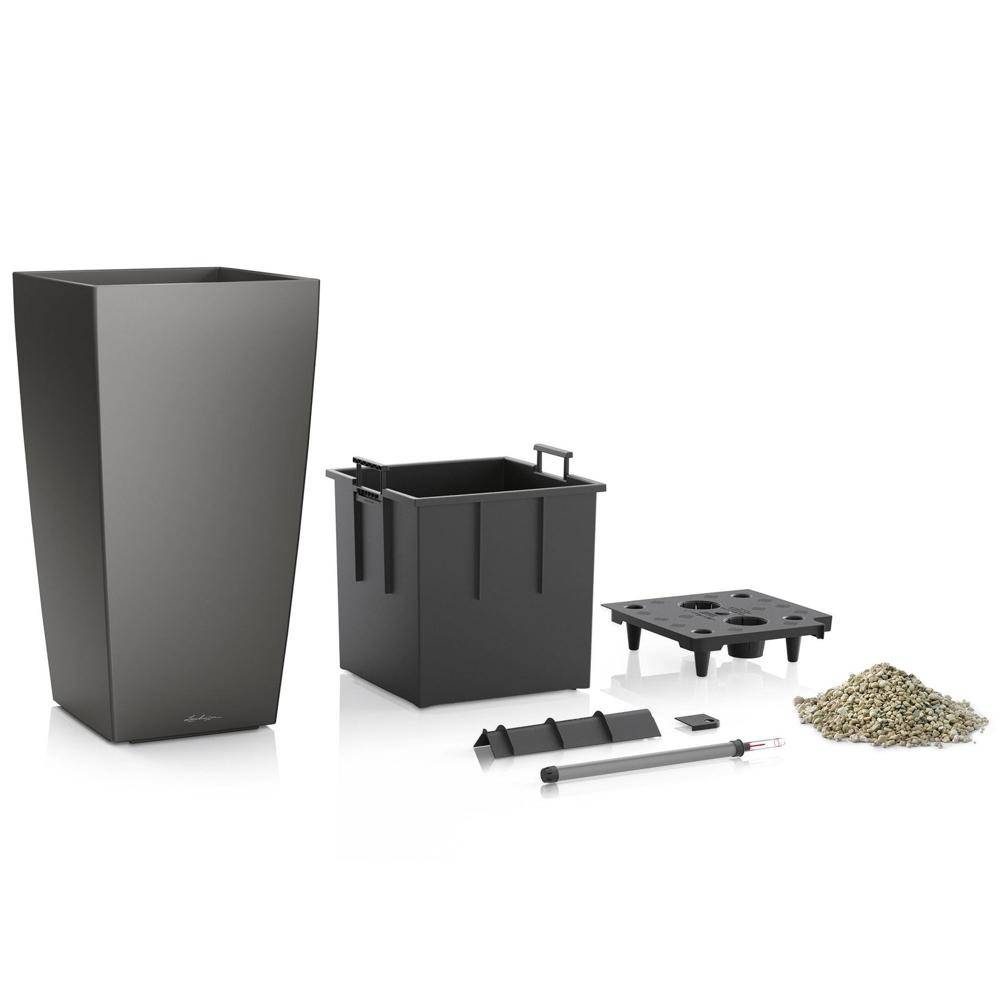 Lechuza - Cubico Premium 30 - kit complet, anthracite métallisé 56 cm Lechuza - Imagen 2