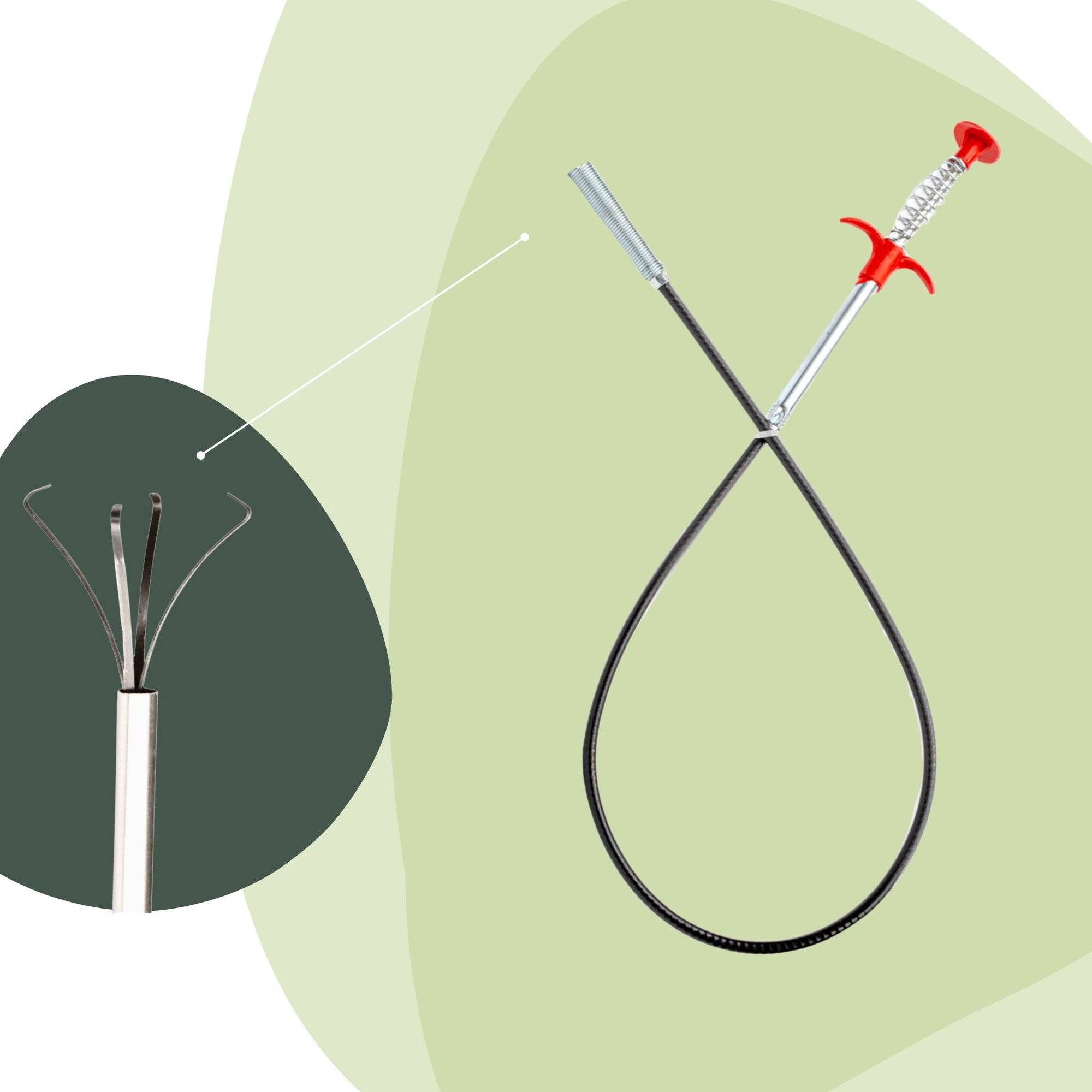Pince de préhension télescopique 72 cm en acier pour terrarium - outil de plantation - Terrarium DIY - Image 1