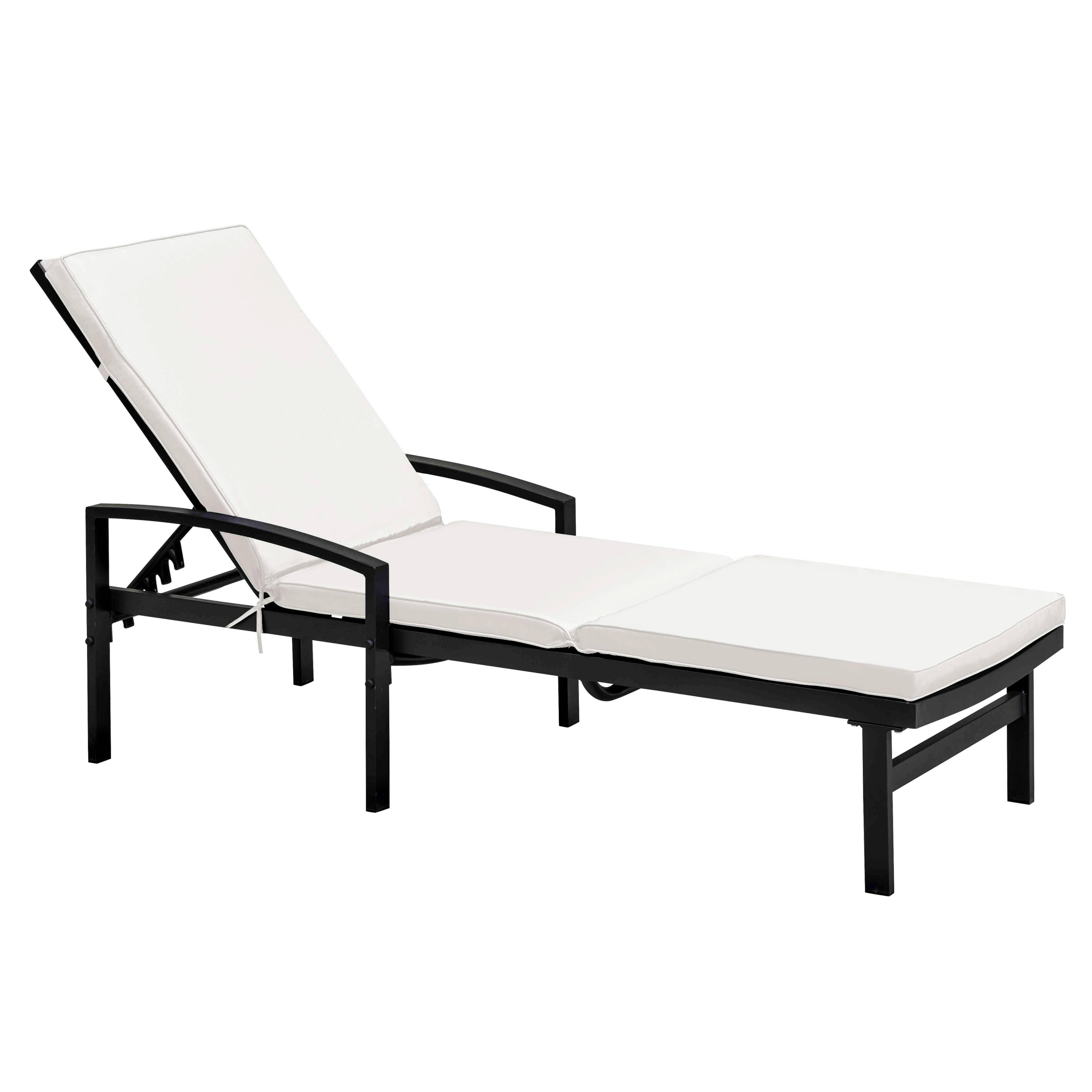 Oviala - Lot de 2 coussins bain de soleil polyester écru 186 x 53 x 5 cm Picchu - Oviala - Imagen 6