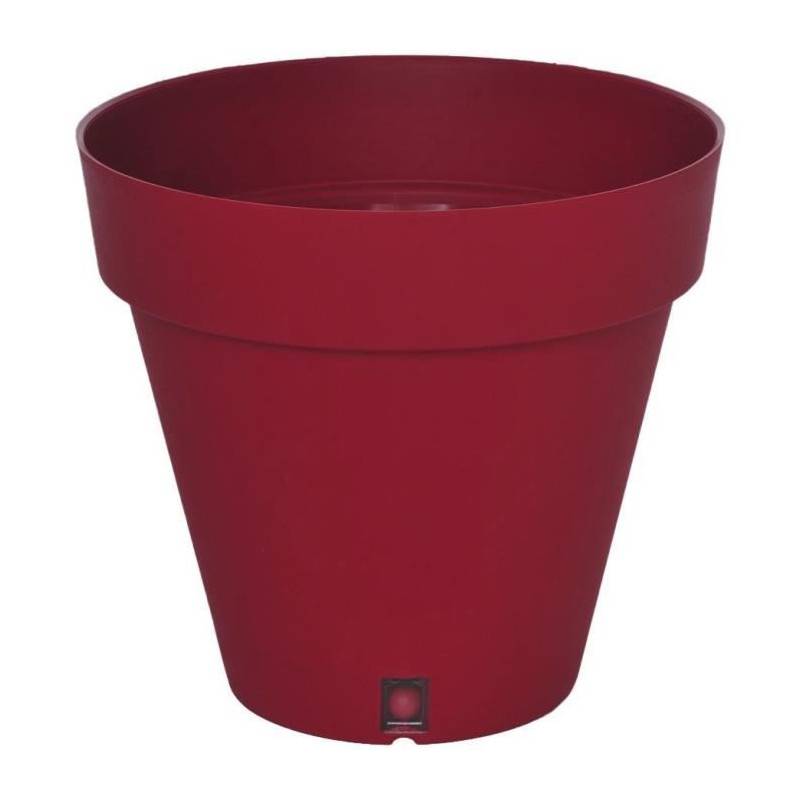 Riss - Bac A Fleurs Rond Riviera Loft - Plastique - Diametre 30 Cm - Rouge - Imagen 1