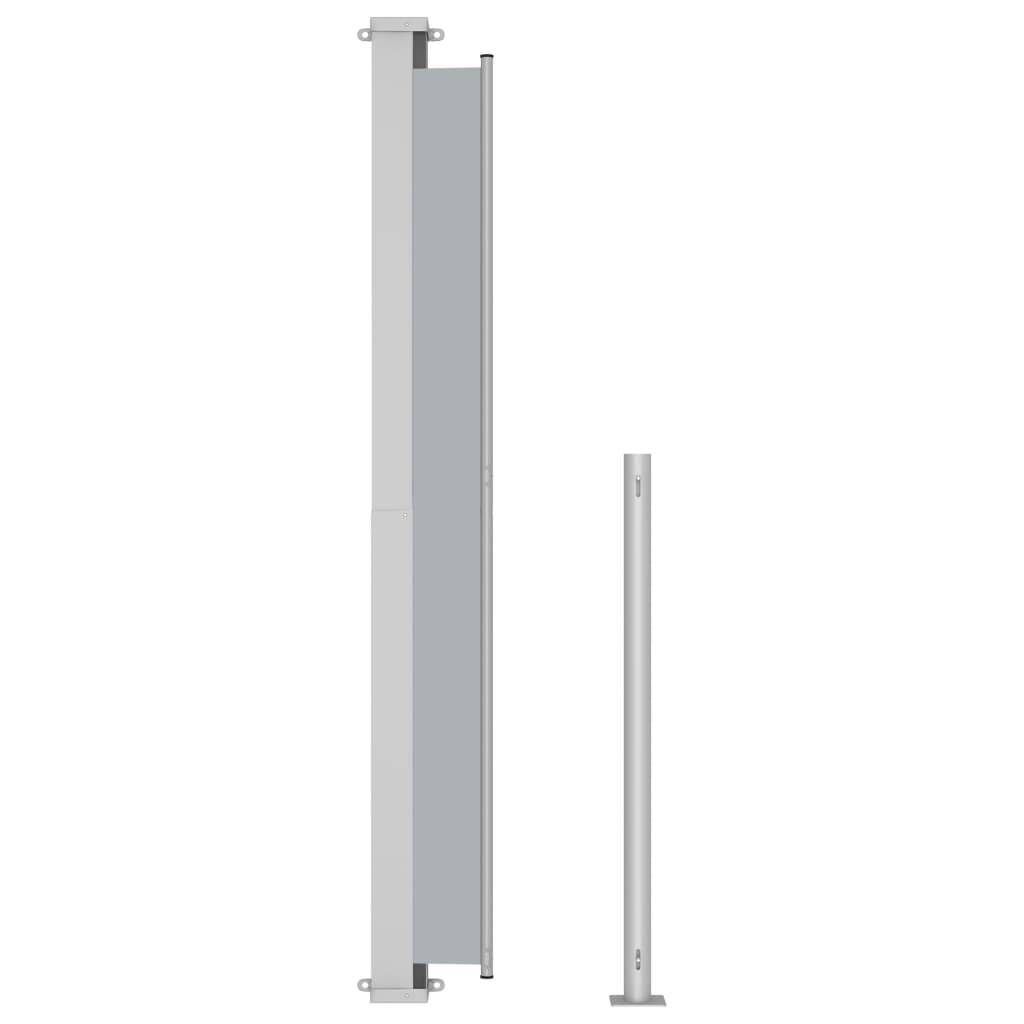 Helloshop26 - Auvent latéral rétractable de patio 180 x 500 cm gris - Imagen 4