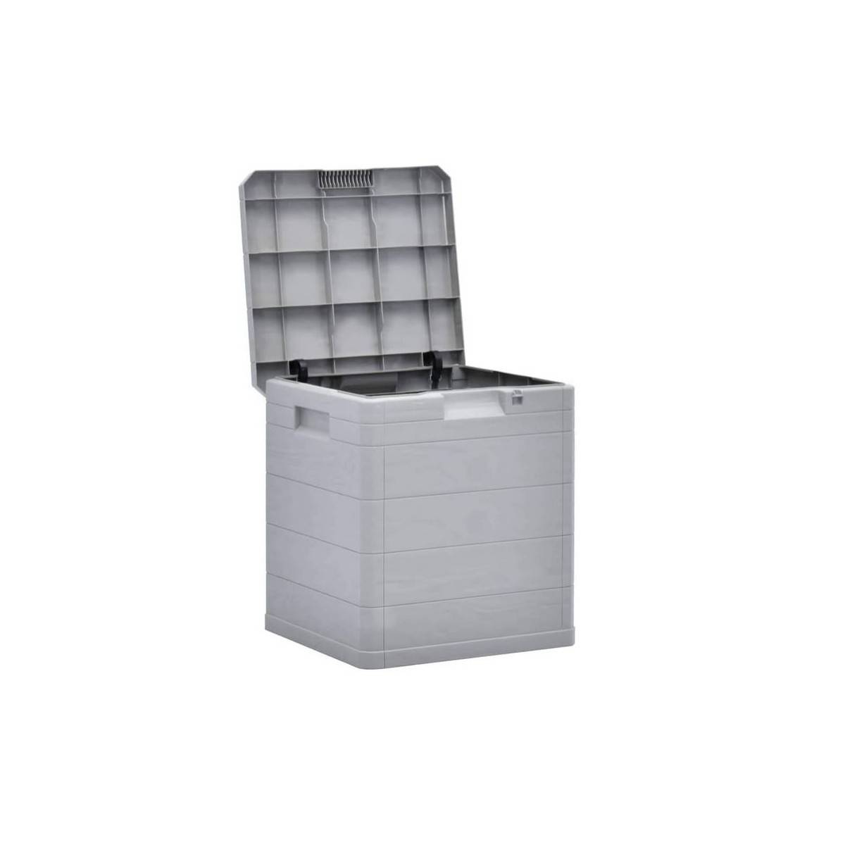 Coffre de jardin en résine 90 Litres Gris Taupe 42 x 44 x 50cm TOOMAX - Imagen 1