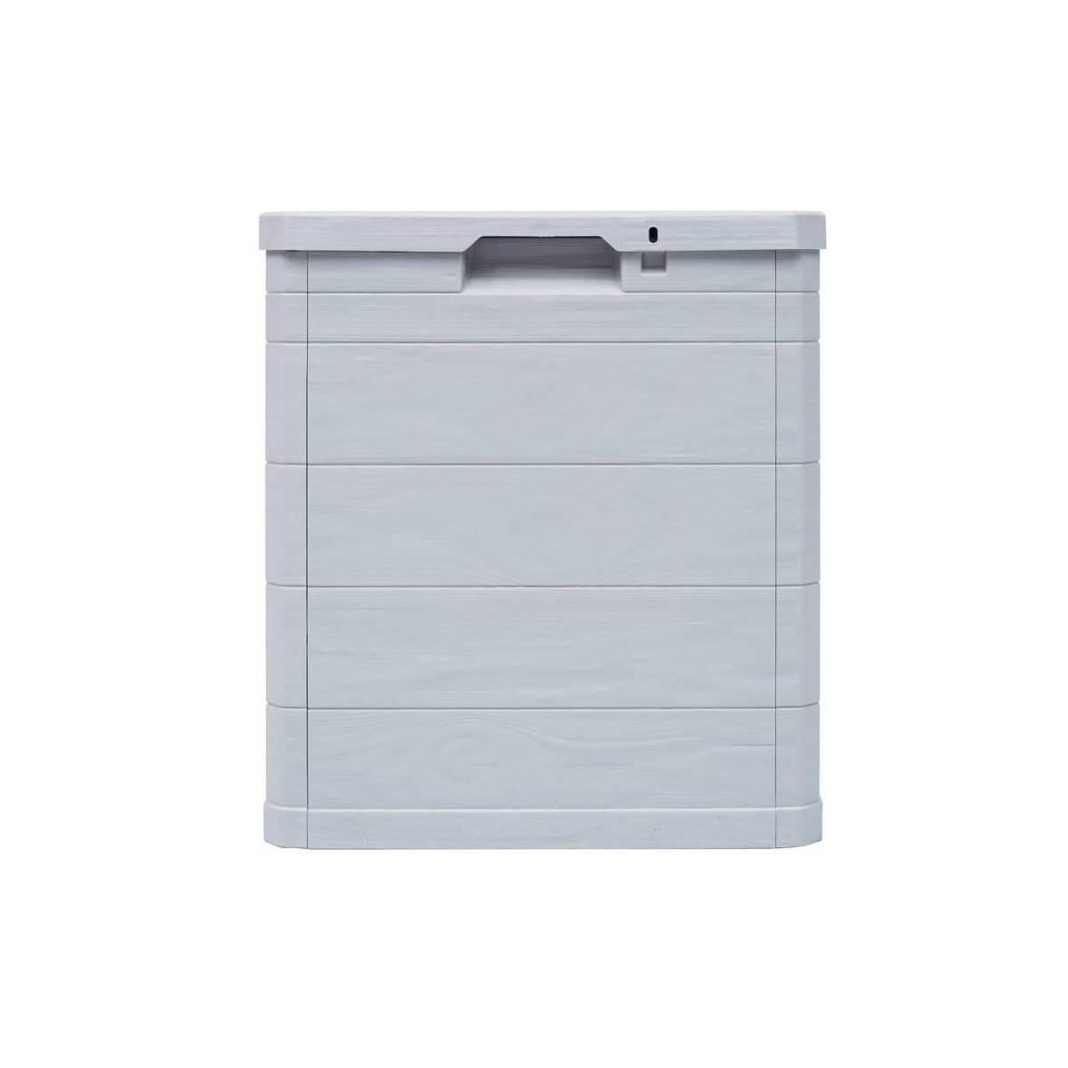 Coffre de jardin en résine 90 Litres Gris Taupe 42 x 44 x 50cm TOOMAX - Imagen 4