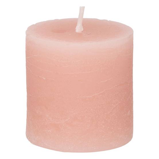 Lot de 4 Bougies décoratives Votive Rustique Rose D 4.5 cm - Image 2