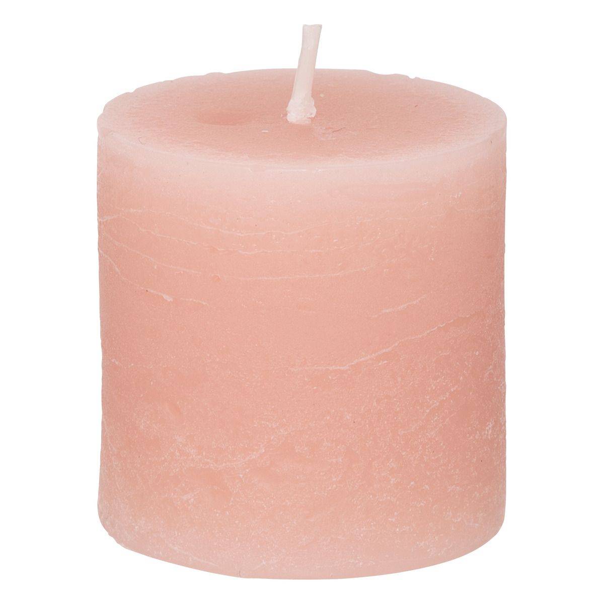 Lot de 4 Bougies décoratives Votive Rustique Rose D 4.5 cm - Image 2
