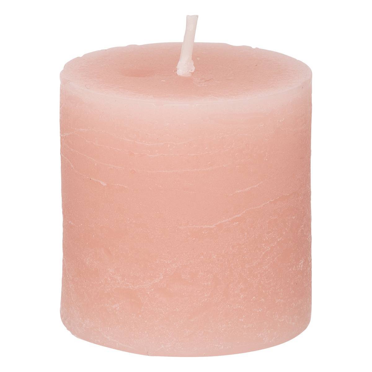 Atmosphera - Lot de 4 bougies rustiques rose clair 60g - Atmosphera Créateur d'intérieur - Imagen 1