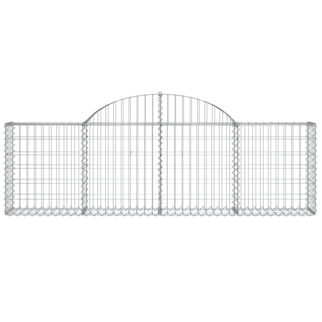 Vidaxl - Paniers à gabions arqués 7 pcs 200x30x60/80 cm Fer galvanisé vidaXL 3146073 - Image 5