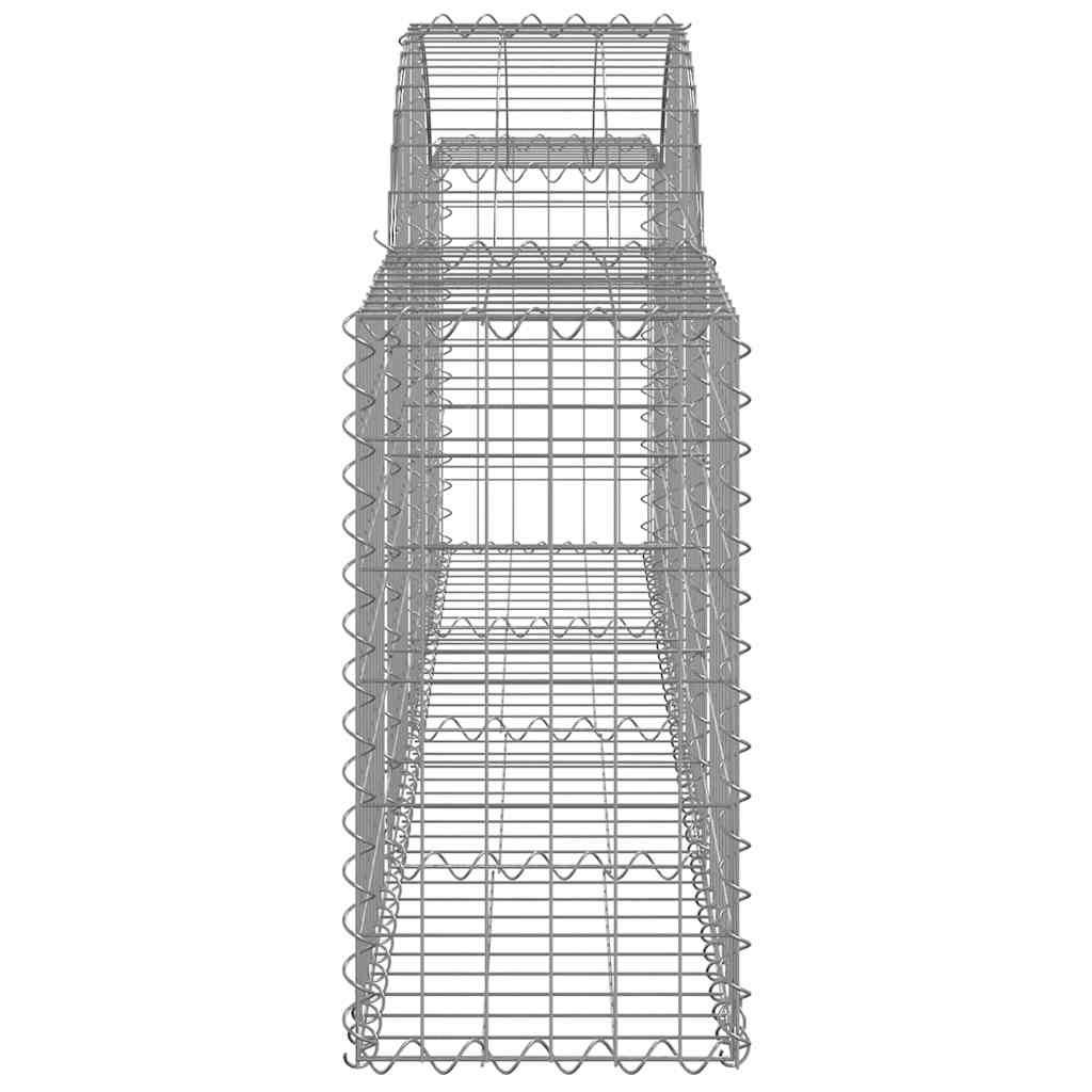Vidaxl - Paniers à gabions arqués 7 pcs 200x30x60/80 cm Fer galvanisé vidaXL 3146073 - Image 6