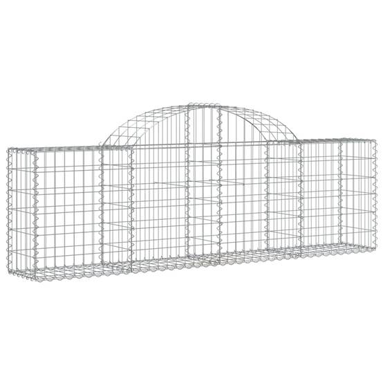 Vidaxl - Paniers à gabions arqués 7 pcs 200x30x60/80 cm Fer galvanisé vidaXL 3146073 - Image 4