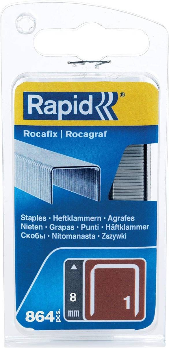 Agrafes en fil plat galvanisés n° 1/08 mm - 864 pièces - Blister - RAPID-ISABERG - 40109539 - Imagen 1