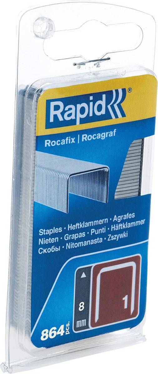Agrafes en fil plat galvanisés n° 1/08 mm - 864 pièces - Blister - RAPID-ISABERG - 40109539 - Imagen 2