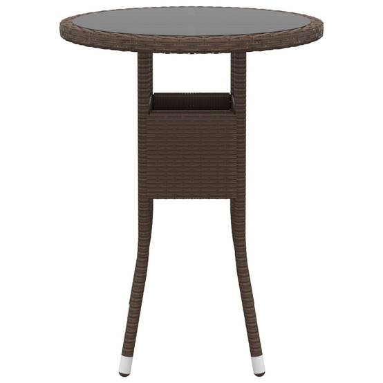 ComfortXL - Salon de Jardin 5 Pièces Rond Résine Tressée avec Tabourets Marron – ComfortXL Outdoor Living - Image 6