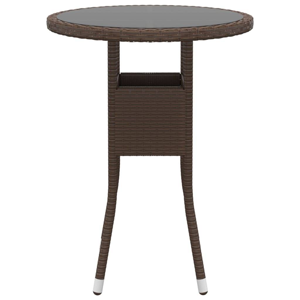 ComfortXL - Salon de Jardin 5 Pièces Rond Résine Tressée avec Tabourets Marron – ComfortXL Outdoor Living - Image 6