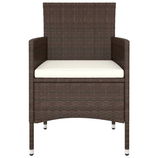 ComfortXL - Salon de Jardin 5 Pièces Rond Résine Tressée avec Tabourets Marron – ComfortXL Outdoor Living - Image 4