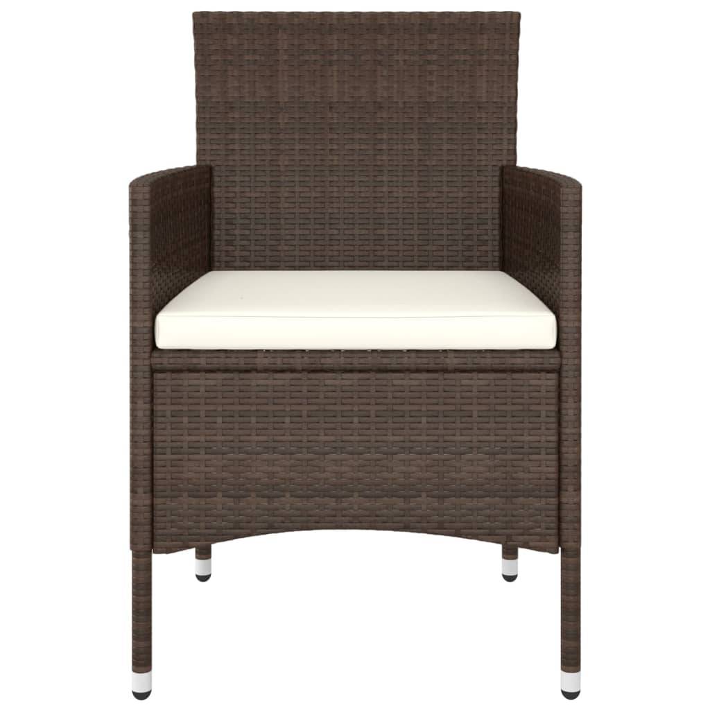 ComfortXL - Salon de Jardin 5 Pièces Rond Résine Tressée avec Tabourets Marron – ComfortXL Outdoor Living - Image 4