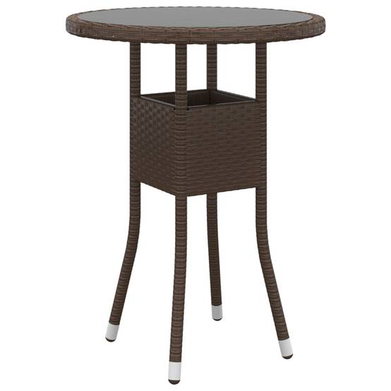 ComfortXL - Salon de Jardin 5 Pièces Rond Résine Tressée avec Tabourets Marron – ComfortXL Outdoor Living - Image 5