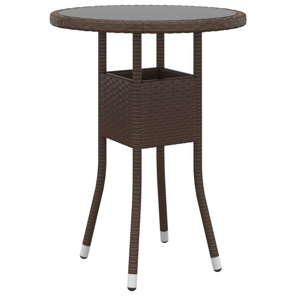 ComfortXL - Salon de Jardin 5 Pièces Rond Résine Tressée avec Tabourets Marron – ComfortXL Outdoor Living - Image 5