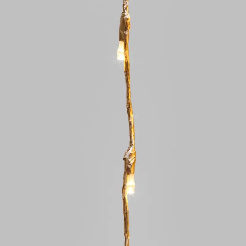 Lotti - Branche lumineuse H120cm 480 LED Blanc Chaud fixe, cascade champagne IP44 - Lotti - Image 8