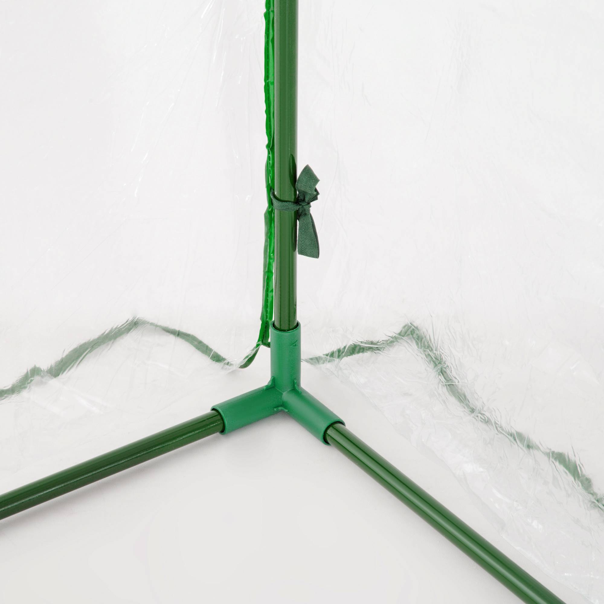 Serre de Jardin mini serre à tomates dim. 2L x 1l x 0,8H m Porte zippée bâche PVC Acier Transparent - Image 10
