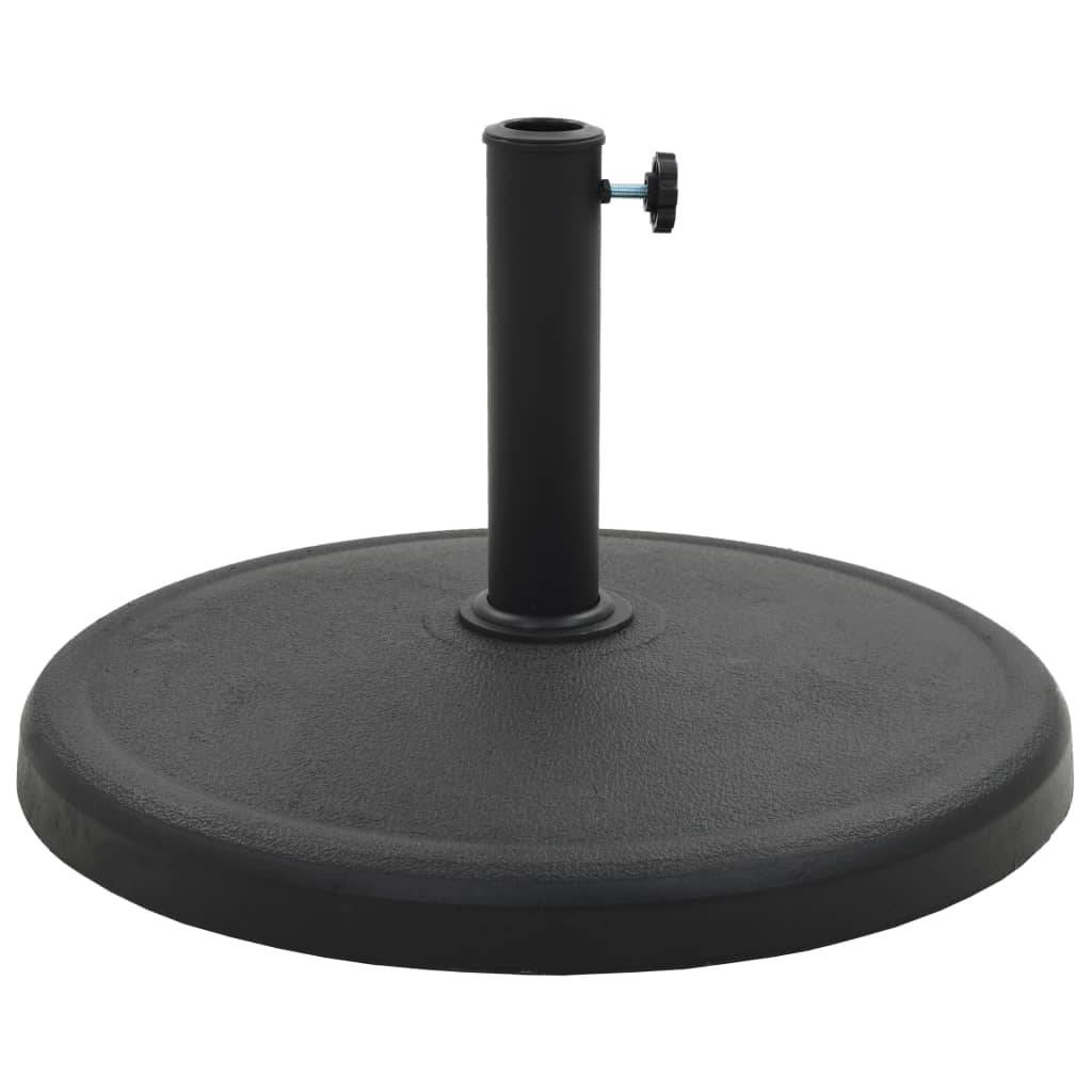 Helloshop26 - Pied base socle rond de parasol Polyrésine 19 kg noir - Imagen 1