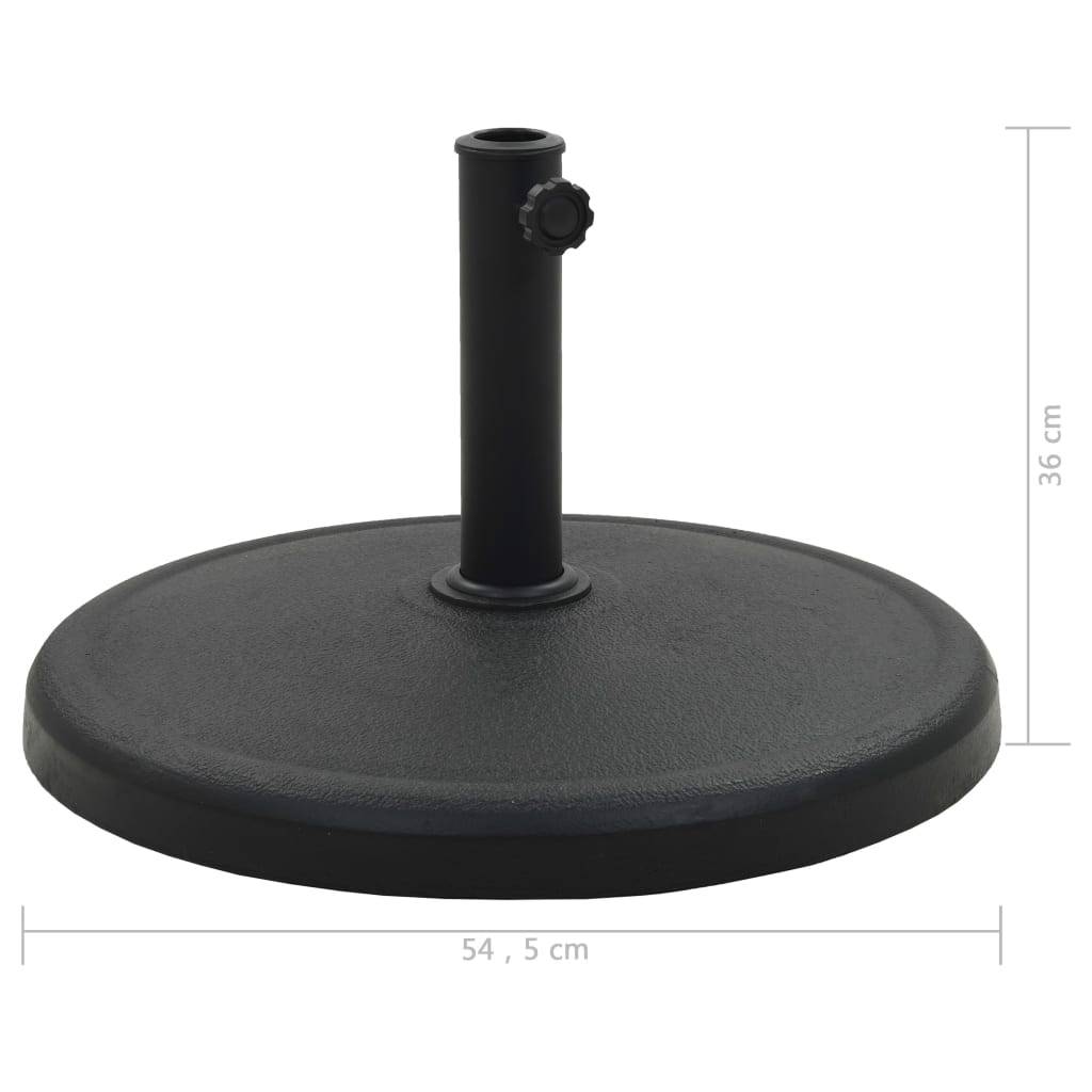 Helloshop26 - Pied base socle rond de parasol Polyrésine 19 kg noir - Imagen 5