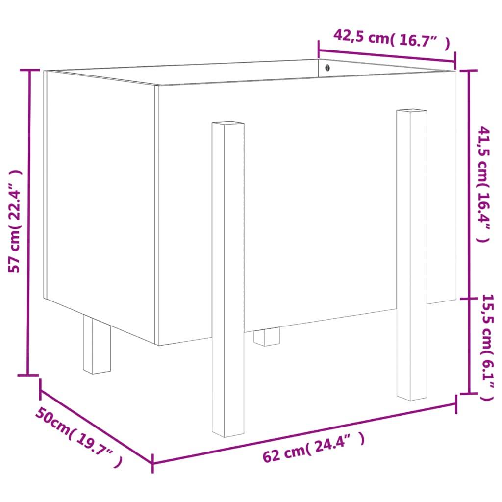 Maison Chic - Jardinière, Bac à fleurs, Pot de fleurs 62x50x57 cm bois massif douglas - Imagen 8