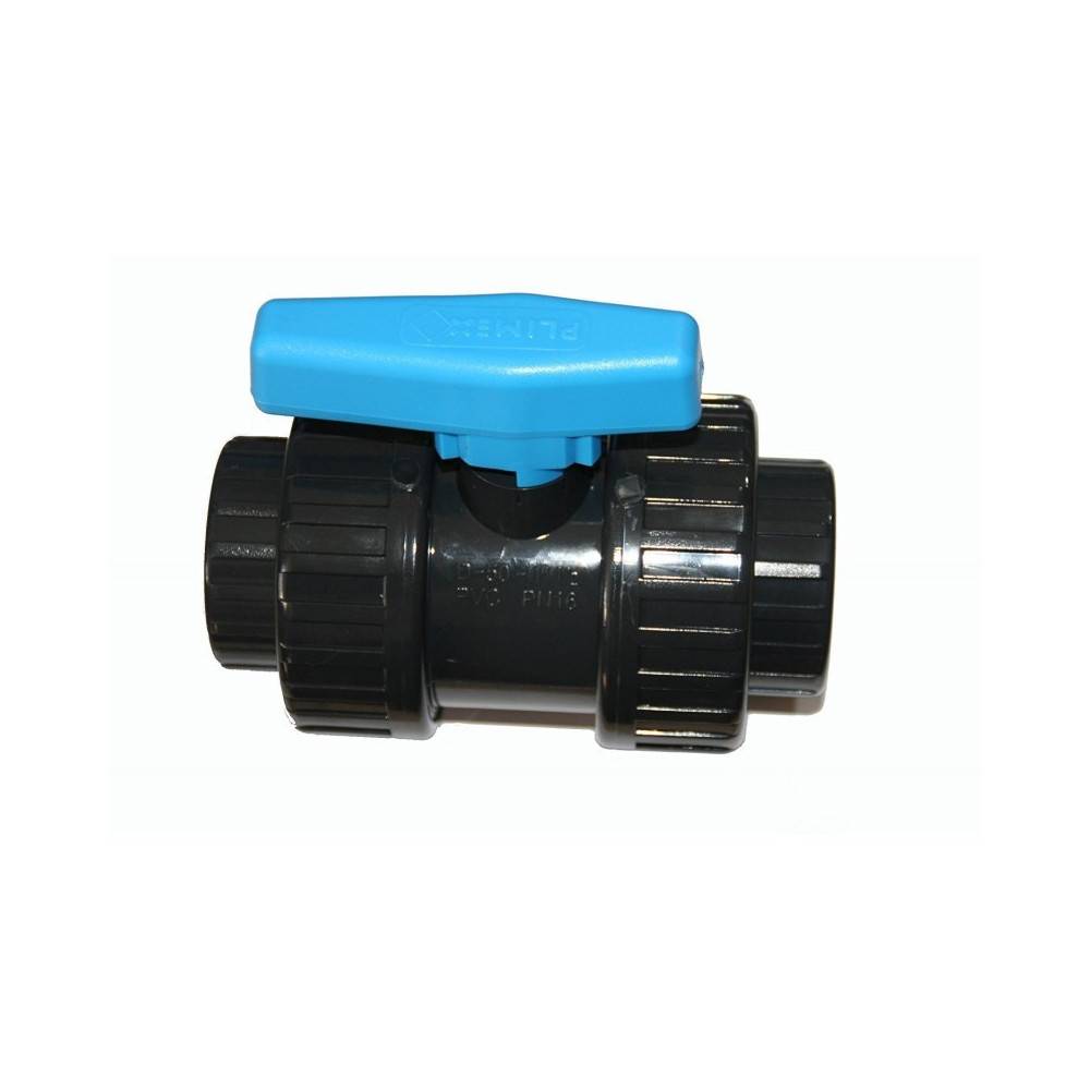 Vanne ø 63 mm a boisseau a coller  PVC - Imagen 1