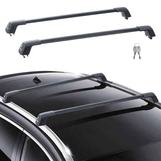 VEVOR Barre de toit universelle 120,8 cm max, aluminium. Pour rails latéraux, SUV, berline, fourgonnette. - Image 1