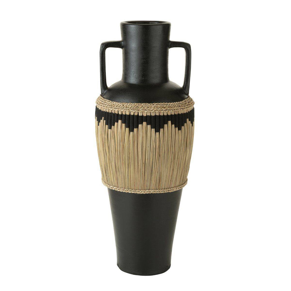 Vase Amphore Design "Herbes" 100cm Noir - Image 1