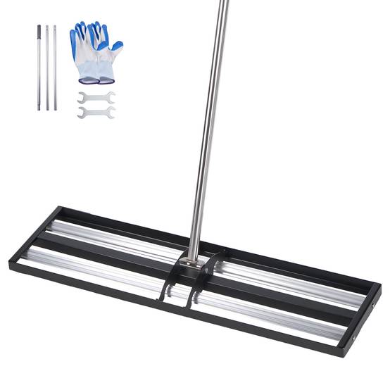 Vevor - VEVOR Râteau Nivellement Pelouse Niveleur Gazon 1218x255x2130 mm Manche Réglable - Image 1