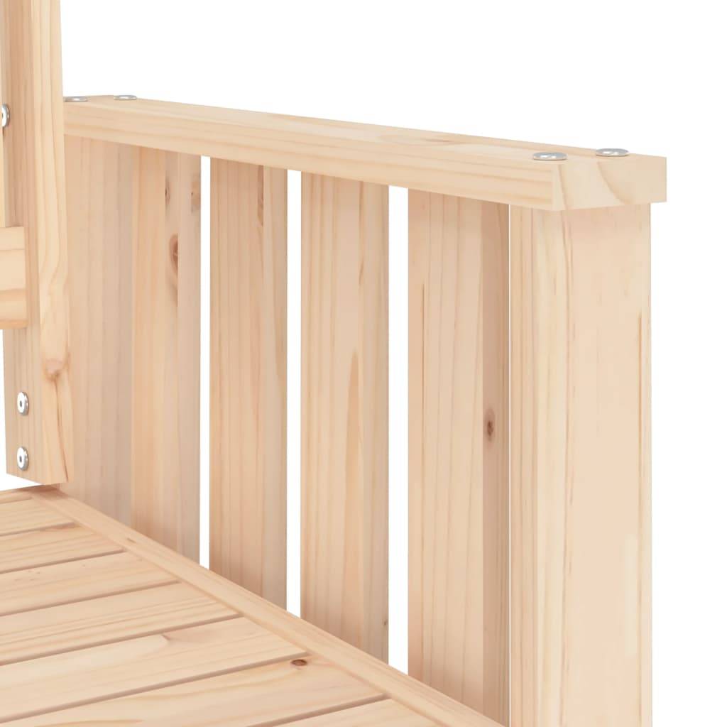 Maison Chic - Banc de jardin - Banc d'extérieur - Banquette avec table 2 places bois de pin massif ny751 - Imagen 6