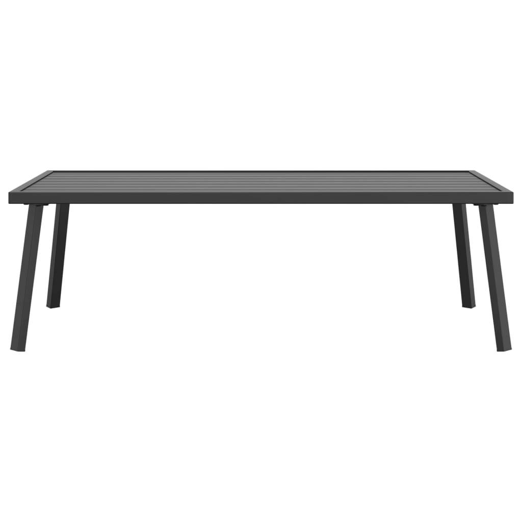 Maison Chic - Table d'extérieur - Table basse de jardin - Table de jardin anthracite 110x55x35 cm acier - Image 3