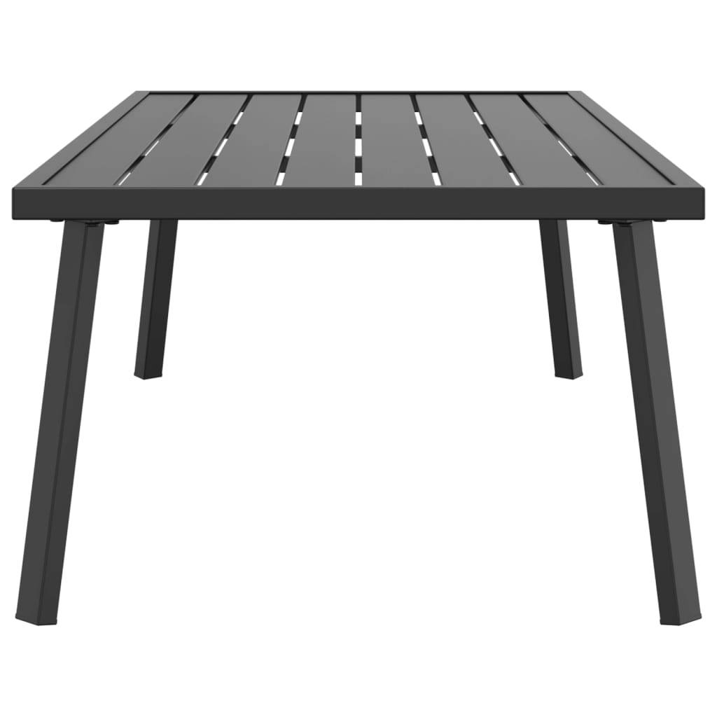 Maison Chic - Table d'extérieur - Table basse de jardin - Table de jardin anthracite 110x55x35 cm acier - Image 4