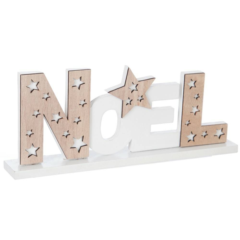 Sans Marque - Mot décoratif "Noël" en bois à poser - Imagen 1