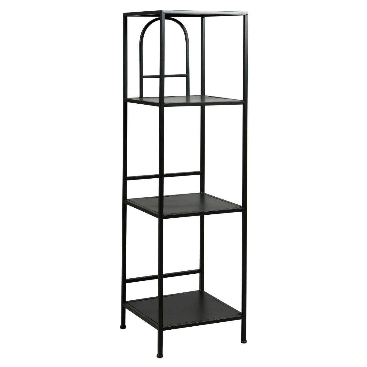 Aubry Gaspard - Étagère haute en métal noir 120 cm