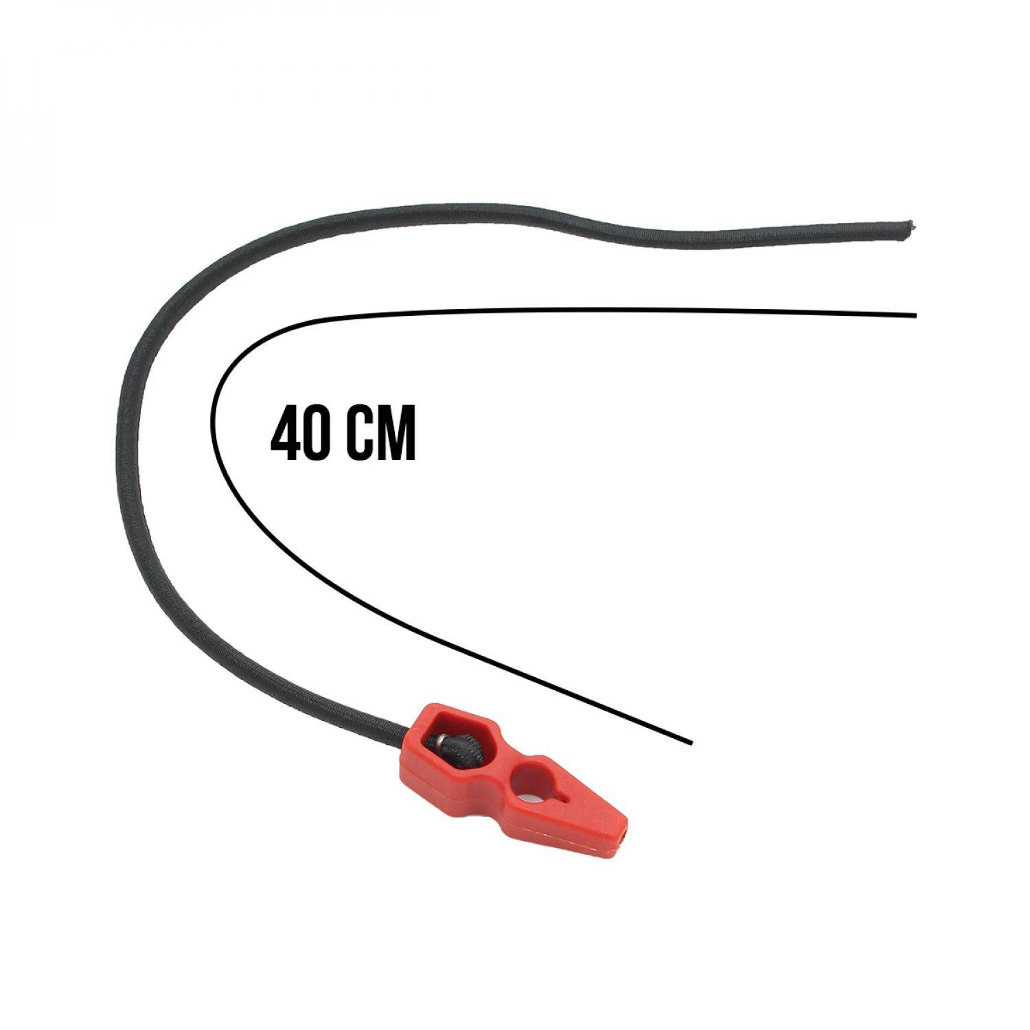 Linxor - Lot de 10 tendeurs sandows élastiques auto-coinceur - 40 cm - Noir - Linxor - Imagen 2