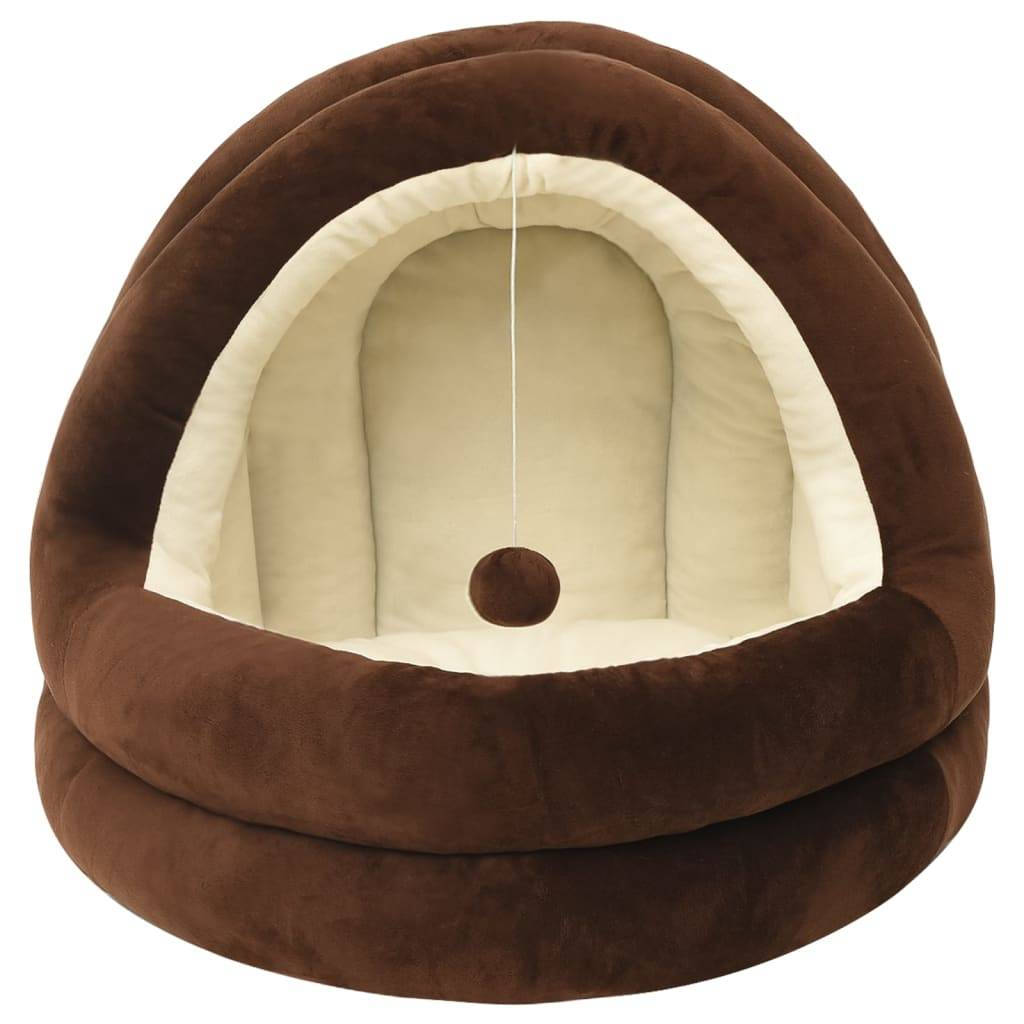 Vidaxl - Lit pour chat 40x40x35 cm Marron et crème vidaXL 171399 - Imagen 8