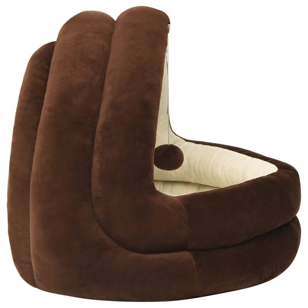 Vidaxl - Lit pour chat 40x40x35 cm Marron et crème vidaXL 171399 - Imagen 5