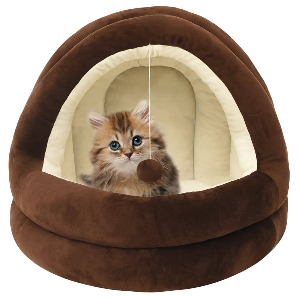 Vidaxl - Lit pour chat 40x40x35 cm Marron et crème vidaXL 171399 - Imagen 1