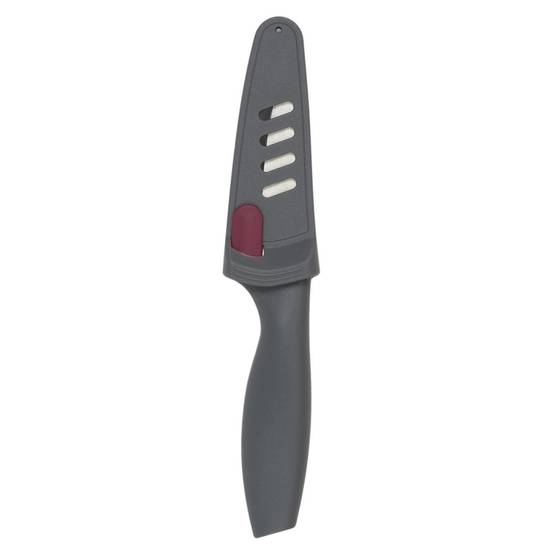 Cook Concept - Couteau d'Office Avec Aiguiseur "Allure" 21cm Gris - Image 2