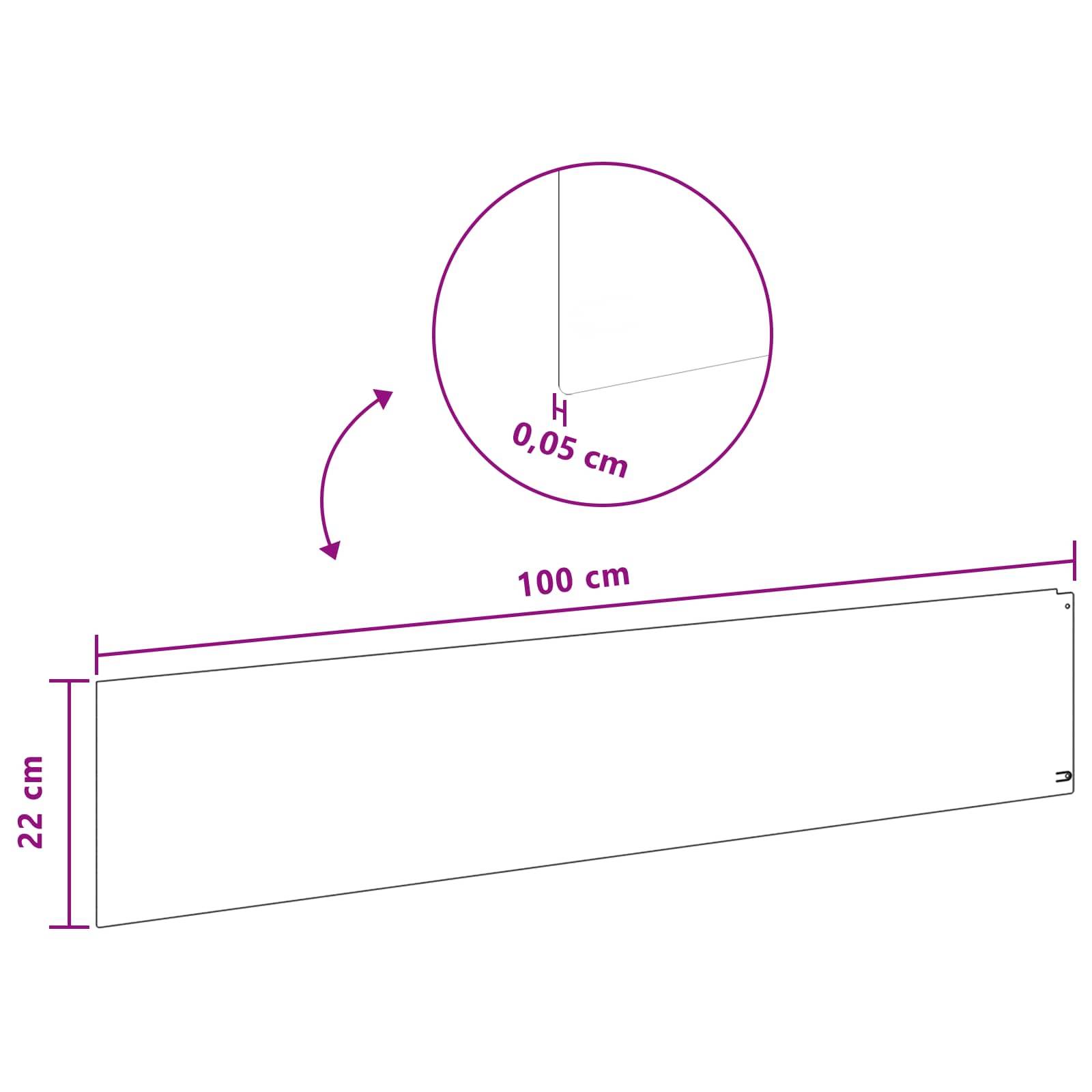 Bordure de pelouse acier aménagement jardin délimitation 10 pcs 100x22 cm Argenté - ComfortXL Outdoor Living - Image 9