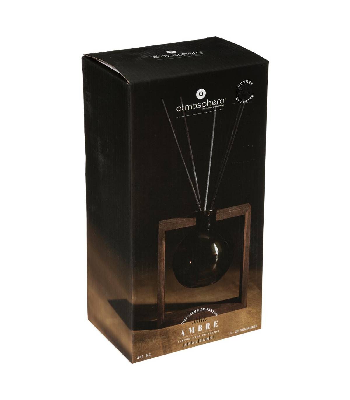 Diffuseur de parfum Ambre 250 ml avec 6 Bâtonnets - Imagen 2
