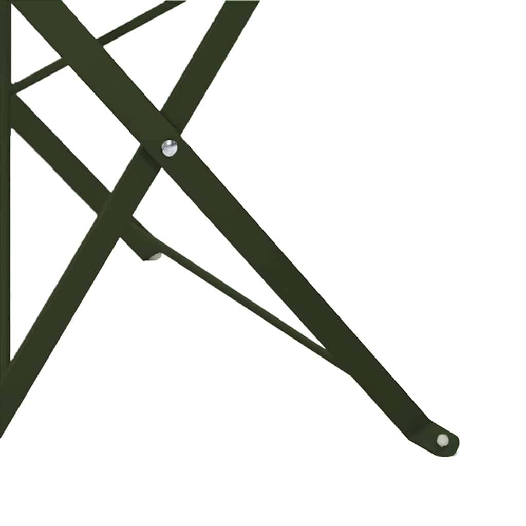 Prolenta Premium - Chaises de jardin métal vert 42 x 46 x 82 cm - Prolenta premium p357.4 - Image 8
